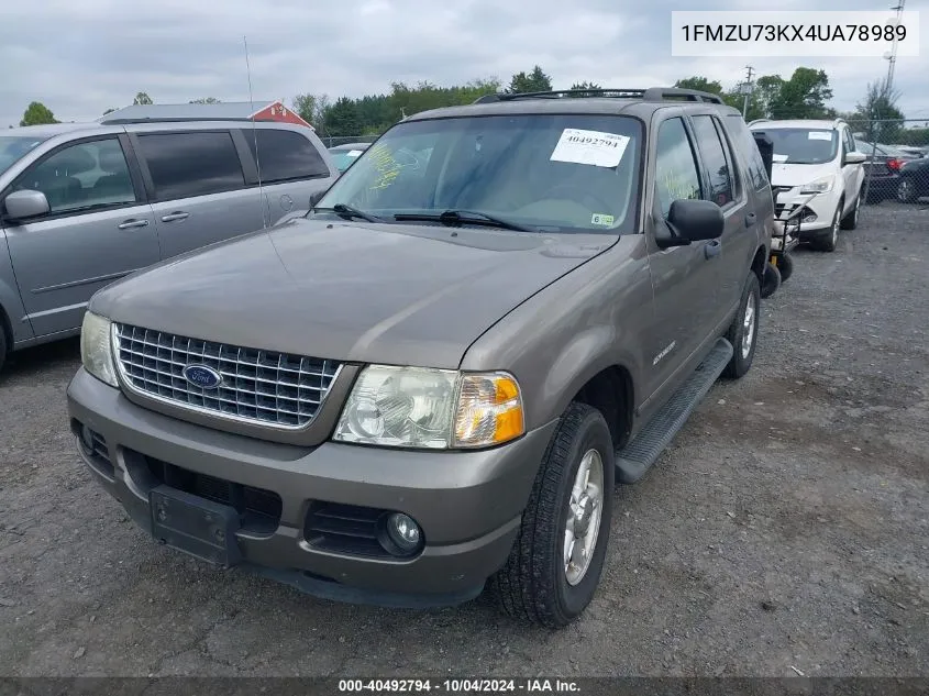 2004 Ford Explorer Nbx/Xlt VIN: 1FMZU73KX4UA78989 Lot: 40492794