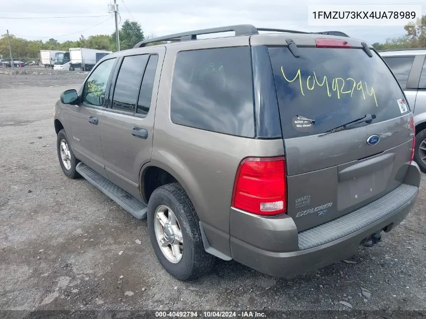 2004 Ford Explorer Nbx/Xlt VIN: 1FMZU73KX4UA78989 Lot: 40492794