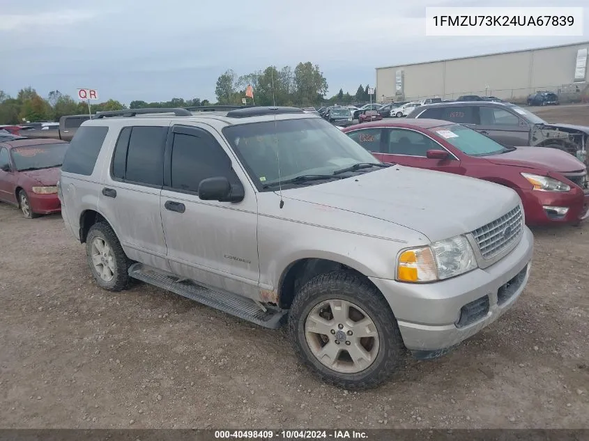 2004 Ford Explorer Nbx/Xlt VIN: 1FMZU73K24UA67839 Lot: 40498409