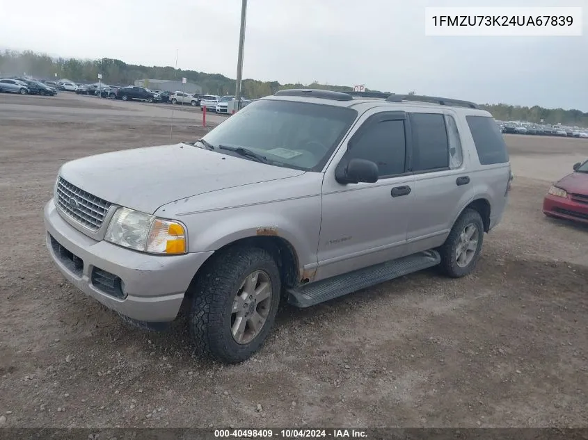 2004 Ford Explorer Nbx/Xlt VIN: 1FMZU73K24UA67839 Lot: 40498409