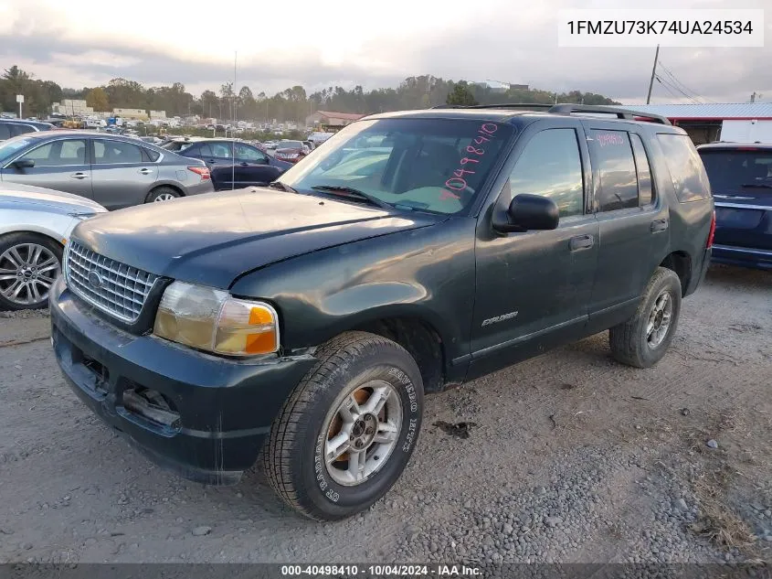 2004 Ford Explorer Nbx/Xlt VIN: 1FMZU73K74UA24534 Lot: 40498410