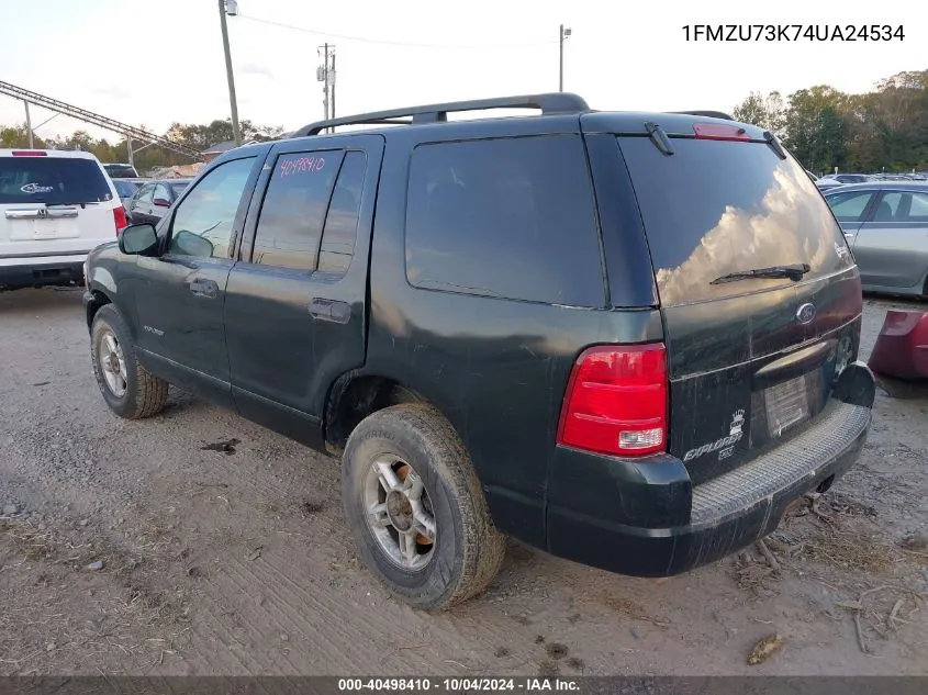 2004 Ford Explorer Nbx/Xlt VIN: 1FMZU73K74UA24534 Lot: 40498410