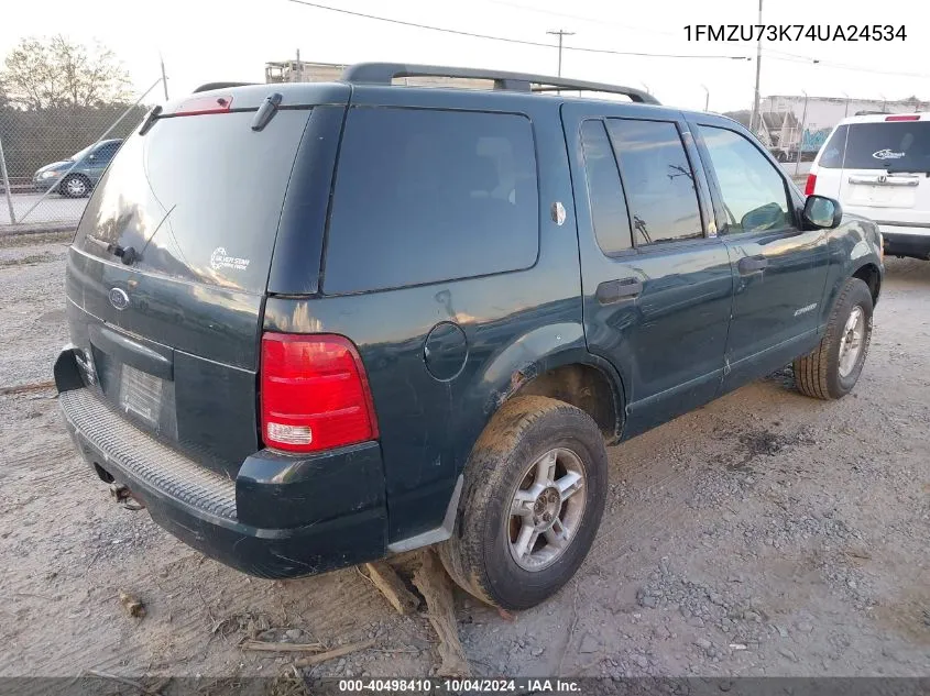 2004 Ford Explorer Nbx/Xlt VIN: 1FMZU73K74UA24534 Lot: 40498410