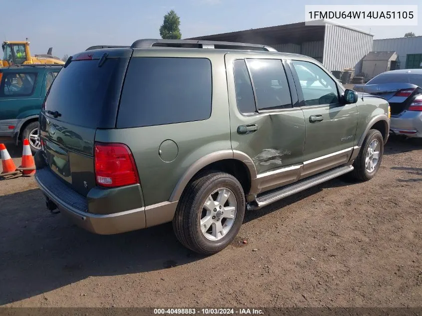 2004 Ford Explorer Eddie Bauer VIN: 1FMDU64W14UA51105 Lot: 40498883