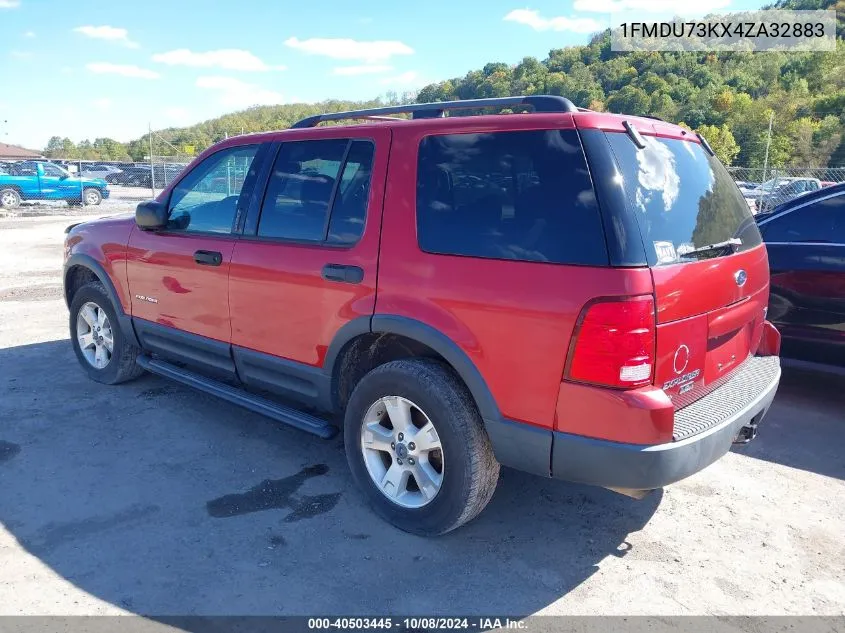 2004 Ford Explorer VIN: 1FMDU73KX4ZA32883 Lot: 40503445