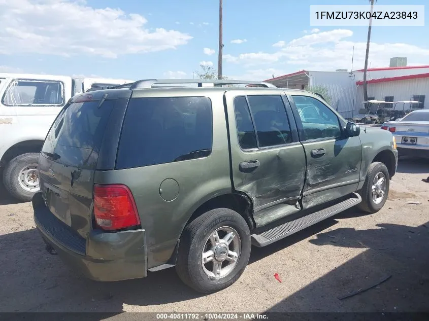 2004 Ford Explorer Nbx/Xlt VIN: 1FMZU73K04ZA23843 Lot: 40511792