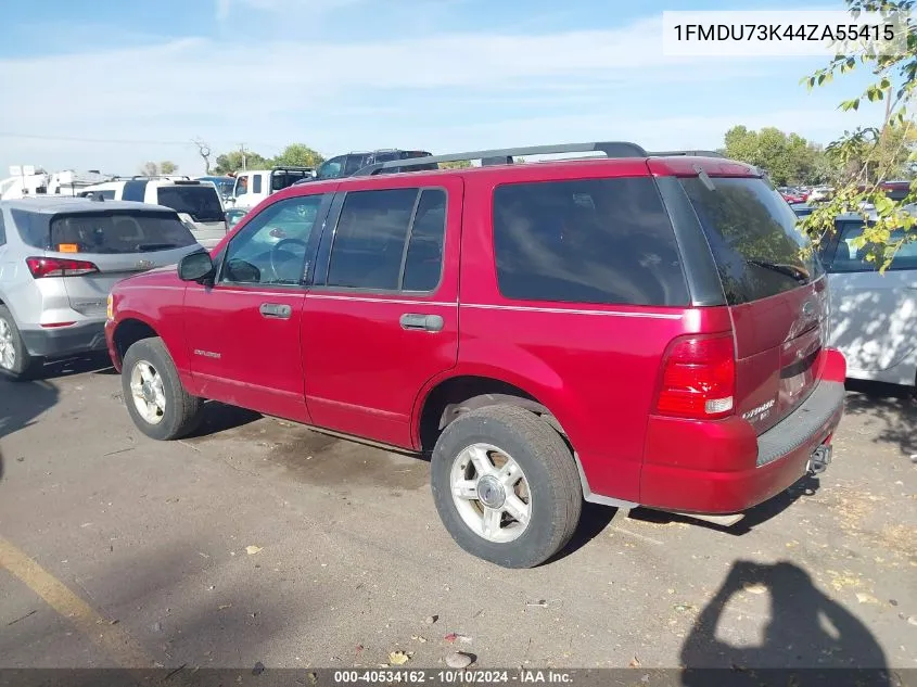 2004 Ford Explorer Nbx/Xlt VIN: 1FMDU73K44ZA55415 Lot: 40534162