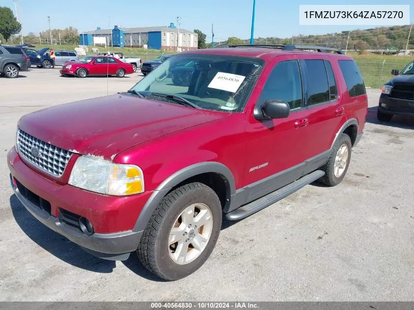 2004 Ford Explorer Nbx/Xlt VIN: 1FMZU73K64ZA57270 Lot: 40564830