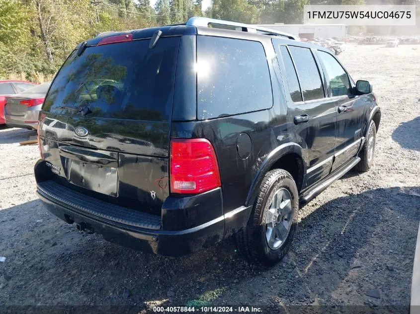 2004 Ford Explorer Limited VIN: 1FMZU75W54UC04675 Lot: 40578844