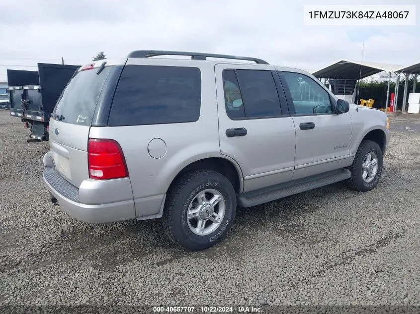 2004 Ford Explorer Nbx/Xlt VIN: 1FMZU73K84ZA48067 Lot: 40657707