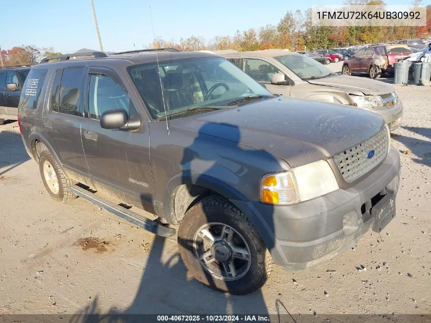 2004 Ford Explorer Xls VIN: 1FMZU72K64UB30992 Lot: 40672025