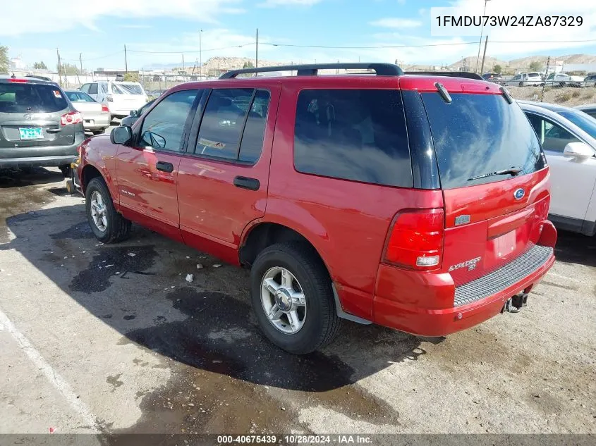 2004 Ford Explorer Xlt/Xlt Sport/Nbx VIN: 1FMDU73W24ZA87329 Lot: 40675439