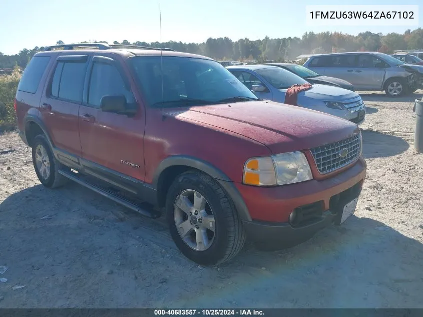 2004 Ford Explorer Xlt VIN: 1FMZU63W64ZA67102 Lot: 40683557