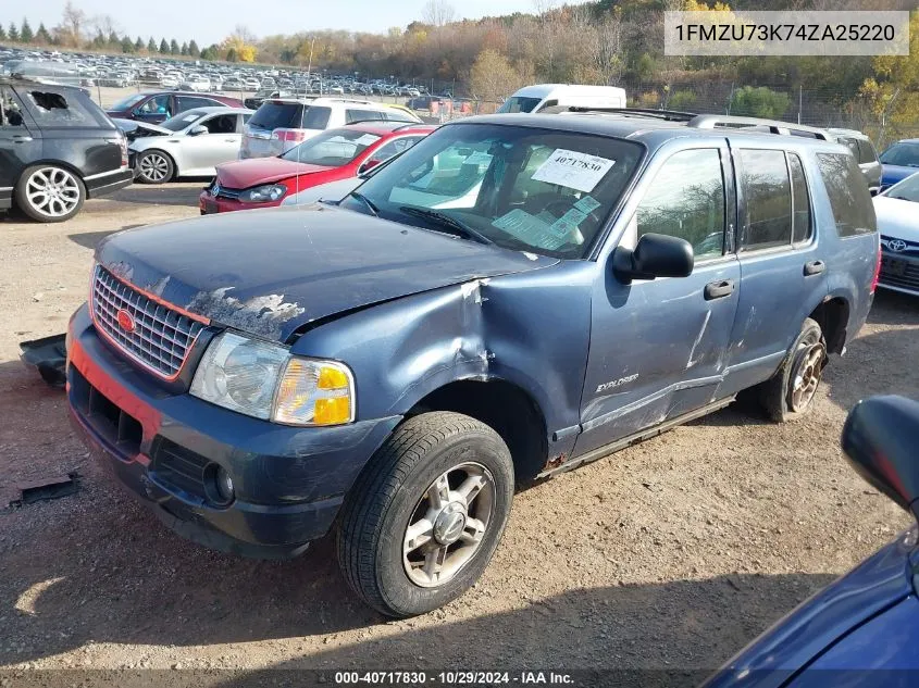 2004 Ford Explorer Nbx/Xlt VIN: 1FMZU73K74ZA25220 Lot: 40717830