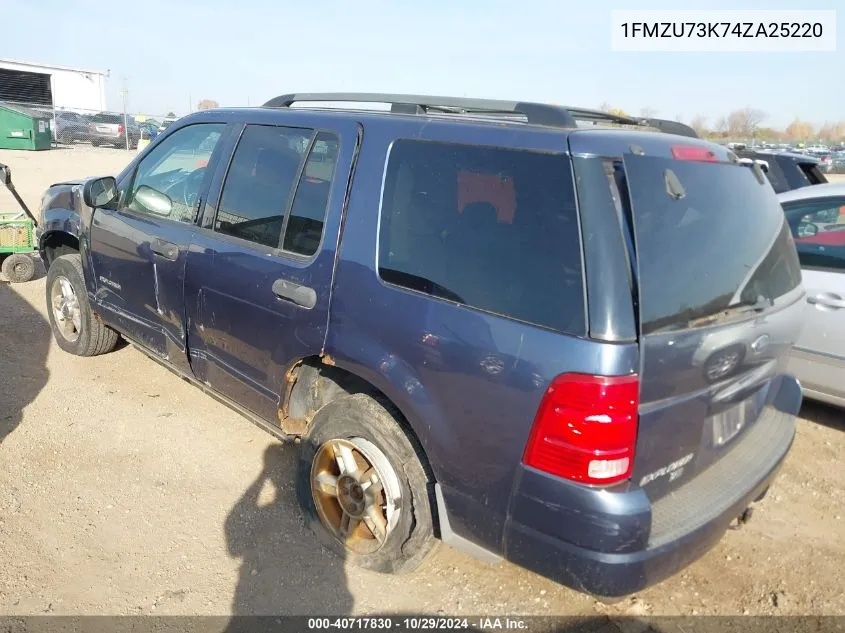 2004 Ford Explorer Nbx/Xlt VIN: 1FMZU73K74ZA25220 Lot: 40717830