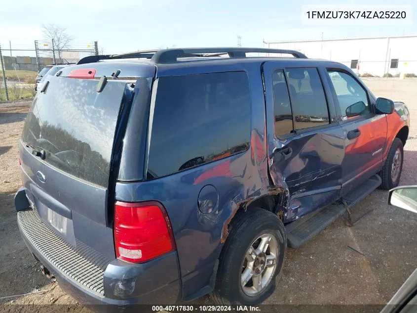 2004 Ford Explorer Nbx/Xlt VIN: 1FMZU73K74ZA25220 Lot: 40717830