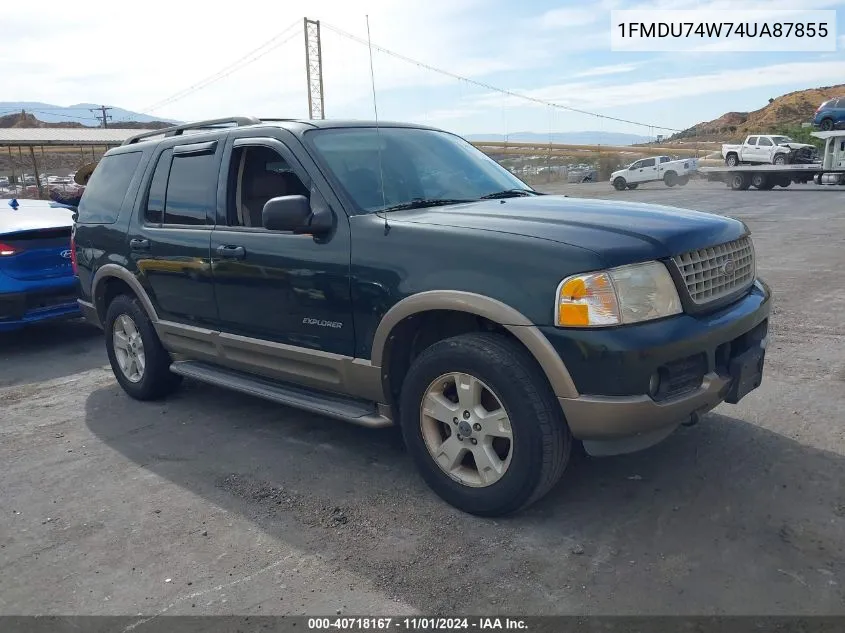 2004 Ford Explorer Eddie Bauer VIN: 1FMDU74W74UA87855 Lot: 40718167