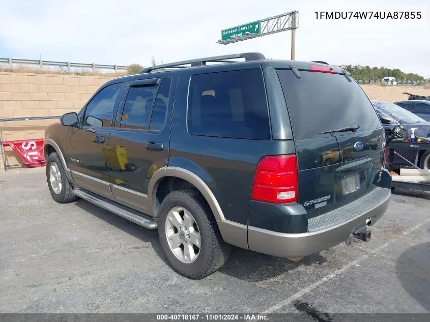 2004 Ford Explorer Eddie Bauer VIN: 1FMDU74W74UA87855 Lot: 40718167