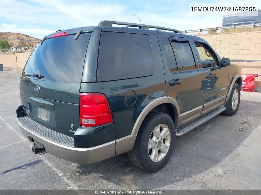 2004 Ford Explorer Eddie Bauer VIN: 1FMDU74W74UA87855 Lot: 40718167