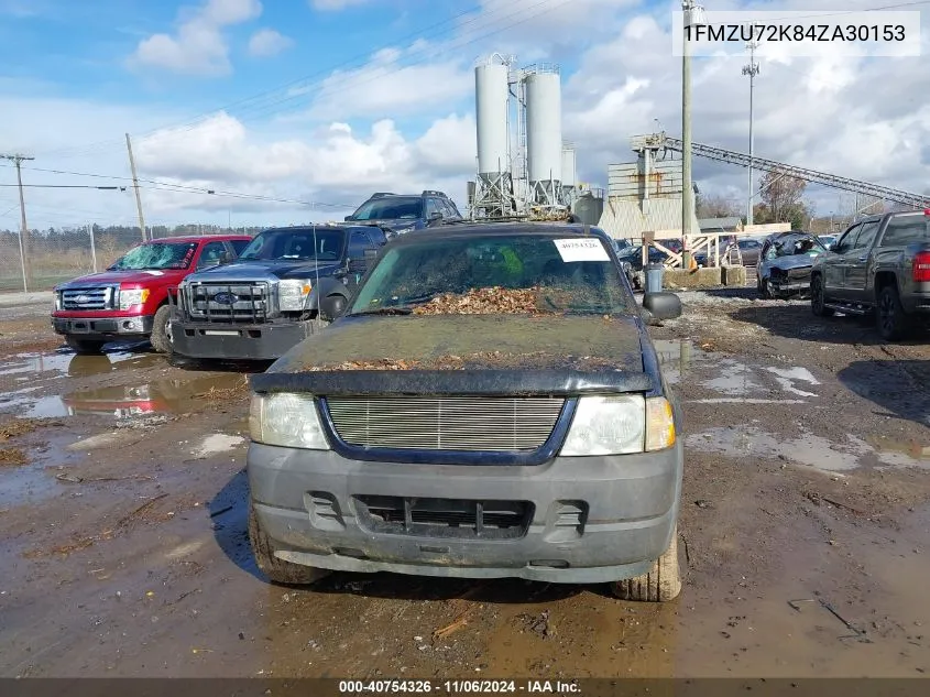 2004 Ford Explorer Xls VIN: 1FMZU72K84ZA30153 Lot: 40754326