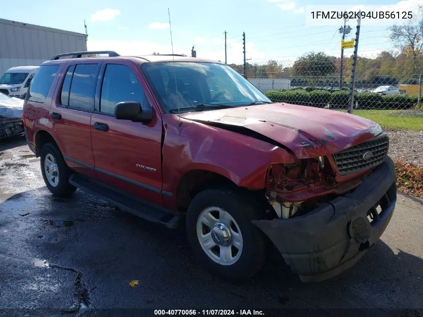 2004 Ford Explorer Xls/Xls Sport VIN: 1FMZU62K94UB56125 Lot: 40770056