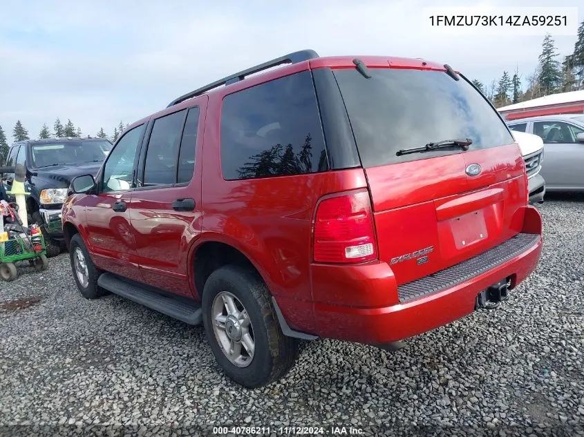 1FMZU73K14ZA59251 2004 Ford Explorer Nbx/Xlt