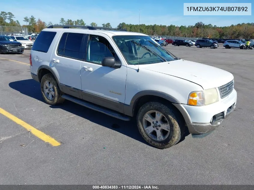 1FMZU63K74UB07892 2004 Ford Explorer Xlt