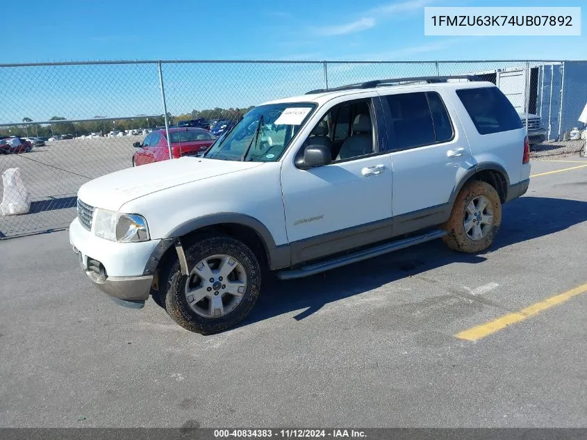 1FMZU63K74UB07892 2004 Ford Explorer Xlt