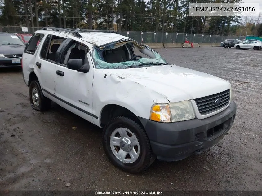 2004 Ford Explorer Xls VIN: 1FMZU72K74ZA91056 Lot: 40837029