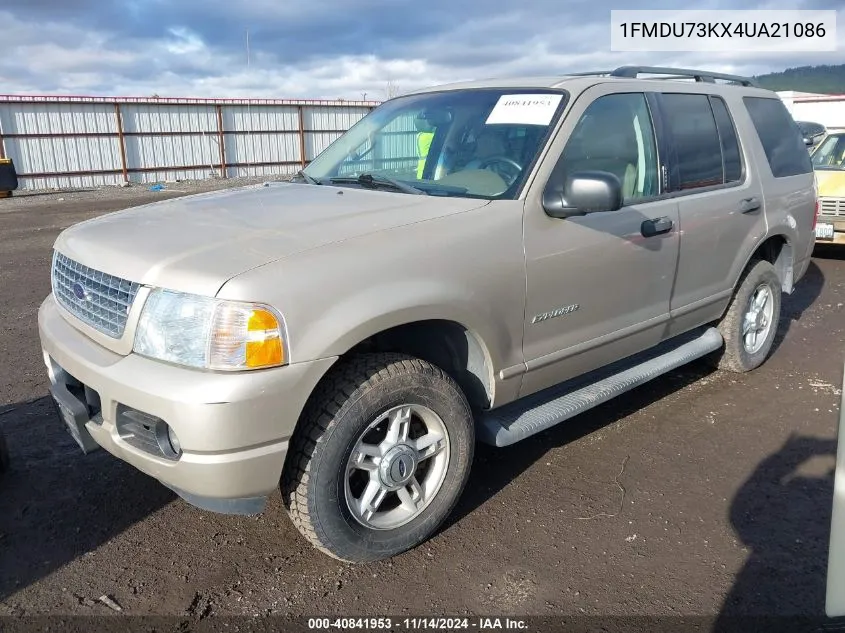 2004 Ford Explorer Nbx/Xlt VIN: 1FMDU73KX4UA21086 Lot: 40841953