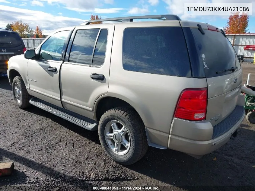 2004 Ford Explorer Nbx/Xlt VIN: 1FMDU73KX4UA21086 Lot: 40841953