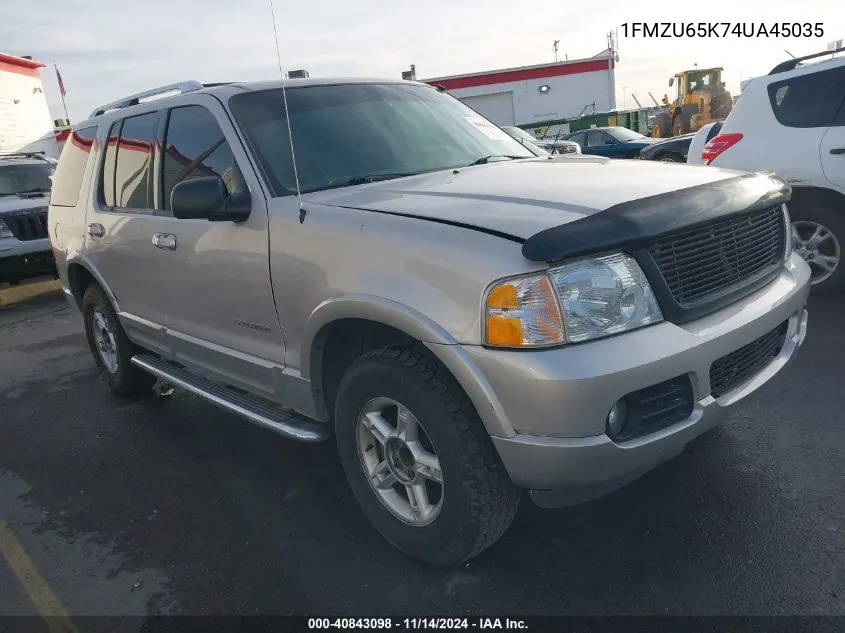 2004 Ford Explorer Limited VIN: 1FMZU65K74UA45035 Lot: 40843098