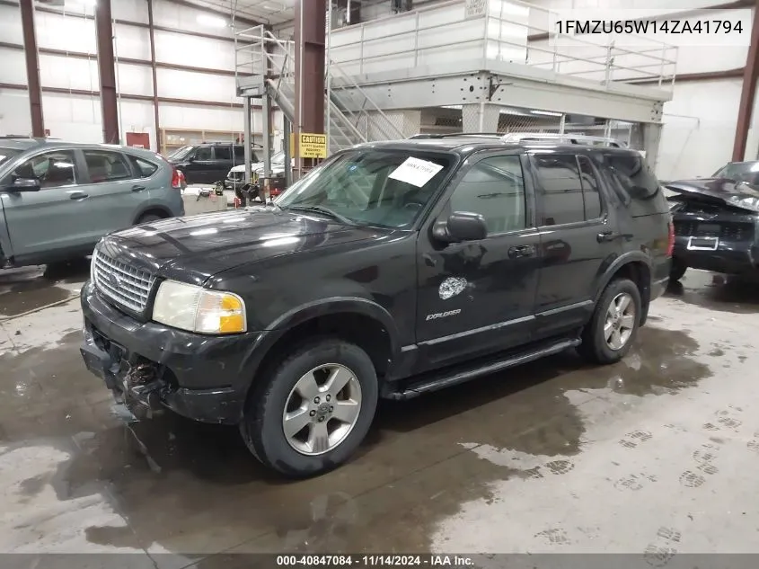 2004 Ford Explorer Limited VIN: 1FMZU65W14ZA41794 Lot: 40847084