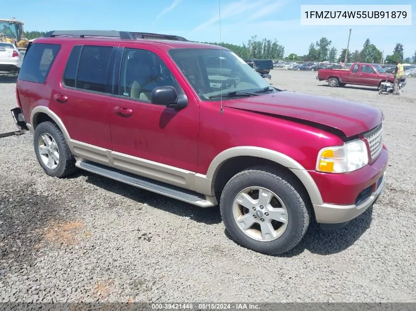 2005 Ford Explorer Eddie Bauer VIN: 1FMZU74W55UB91879 Lot: 39421448