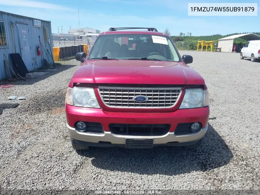 2005 Ford Explorer Eddie Bauer VIN: 1FMZU74W55UB91879 Lot: 39421448