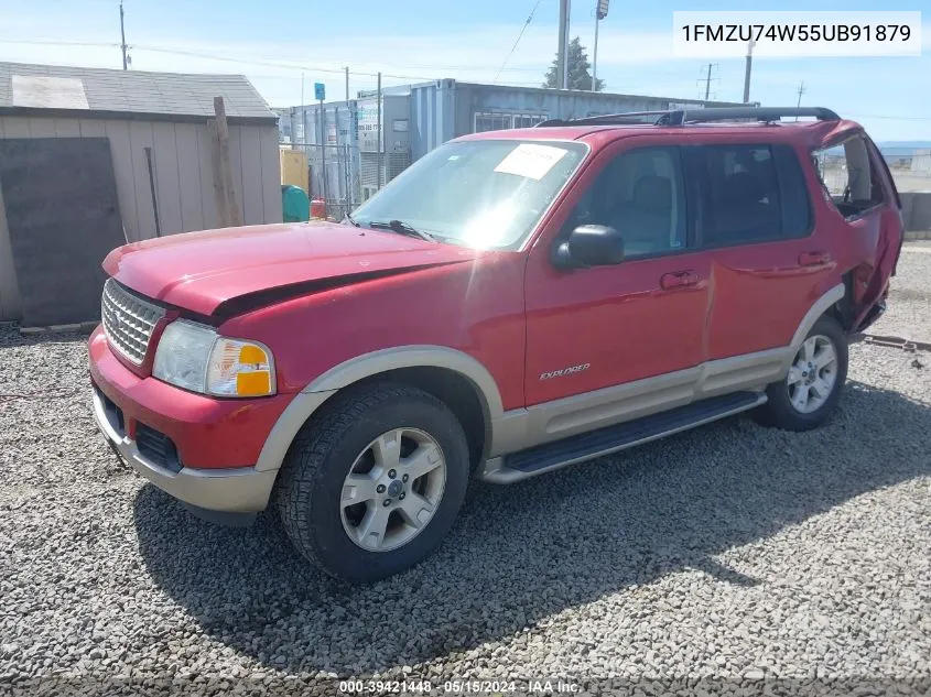 2005 Ford Explorer Eddie Bauer VIN: 1FMZU74W55UB91879 Lot: 39421448