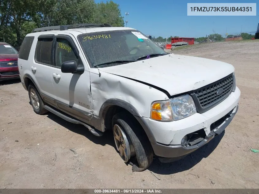 2005 Ford Explorer Xlt/Xlt Sport VIN: 1FMZU73K55UB44351 Lot: 39634481