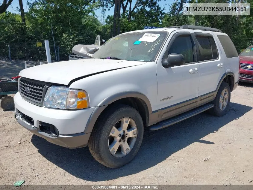 2005 Ford Explorer Xlt/Xlt Sport VIN: 1FMZU73K55UB44351 Lot: 39634481