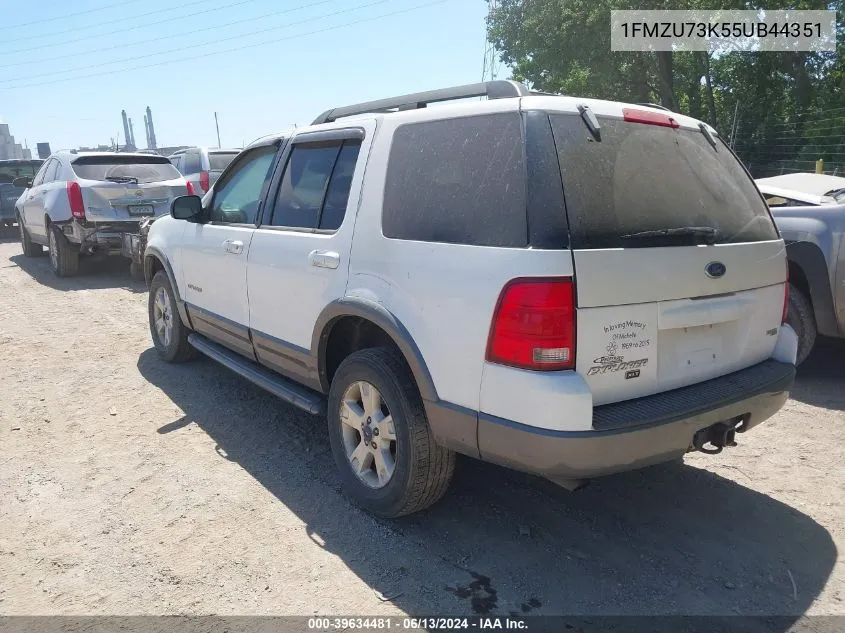 2005 Ford Explorer Xlt/Xlt Sport VIN: 1FMZU73K55UB44351 Lot: 39634481