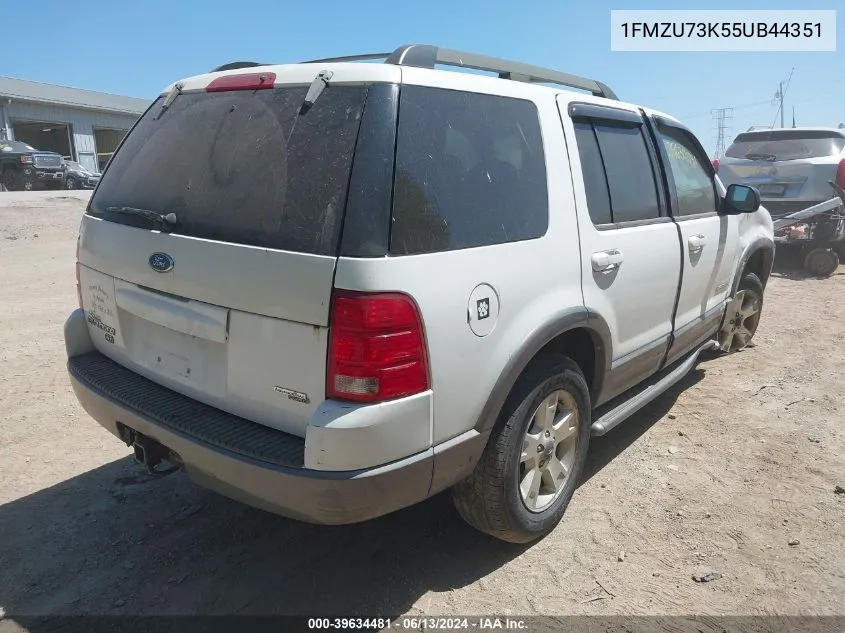 2005 Ford Explorer Xlt/Xlt Sport VIN: 1FMZU73K55UB44351 Lot: 39634481