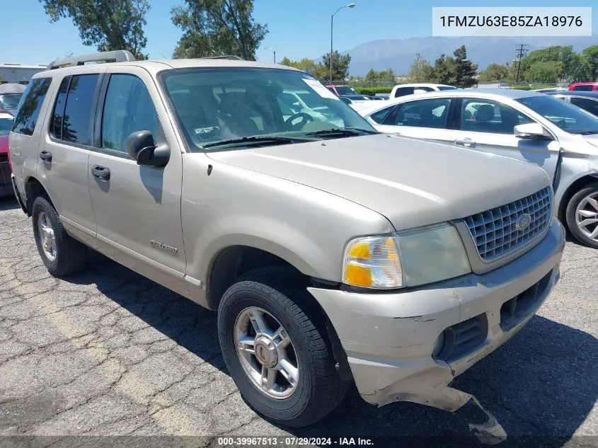 2005 Ford Explorer Xlt/Xlt Sport VIN: 1FMZU63E85ZA18976 Lot: 39967513