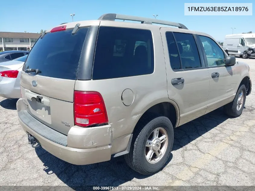 2005 Ford Explorer Xlt/Xlt Sport VIN: 1FMZU63E85ZA18976 Lot: 39967513