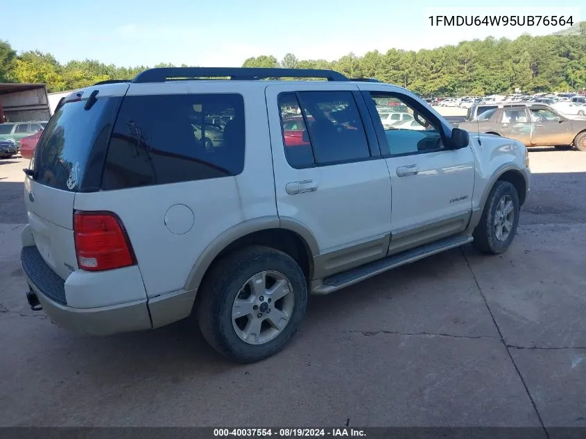 2005 Ford Explorer Eddie Bauer VIN: 1FMDU64W95UB76564 Lot: 40037554