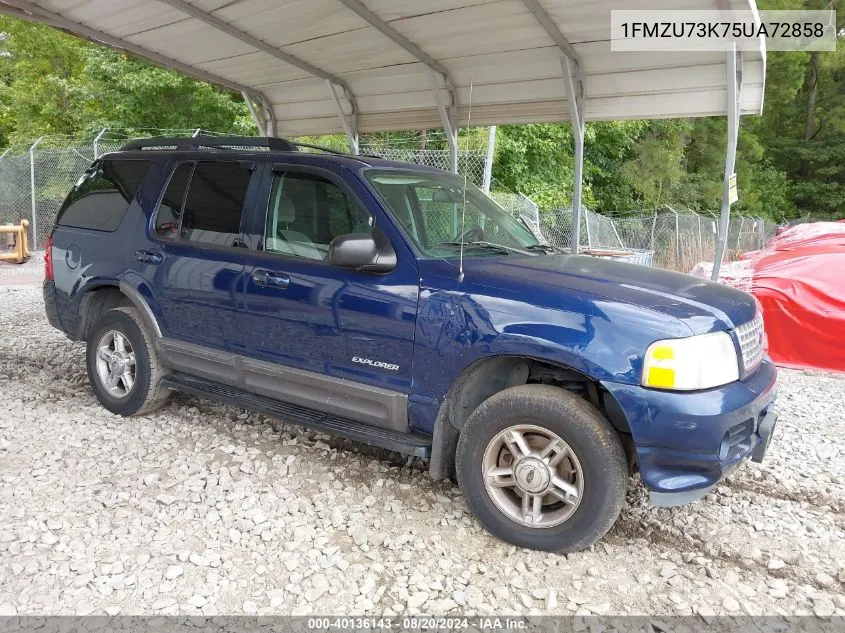 2005 Ford Explorer Xlt/Xlt Sport VIN: 1FMZU73K75UA72858 Lot: 40136143