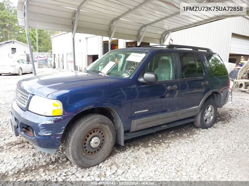 2005 Ford Explorer Xlt/Xlt Sport VIN: 1FMZU73K75UA72858 Lot: 40136143