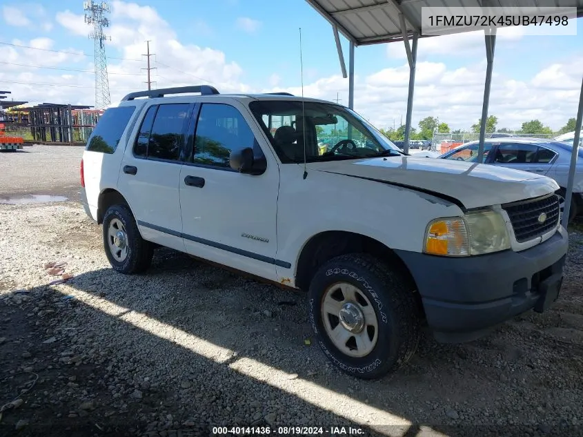 2005 Ford Explorer Xls/Xls Sport VIN: 1FMZU72K45UB47498 Lot: 40141436