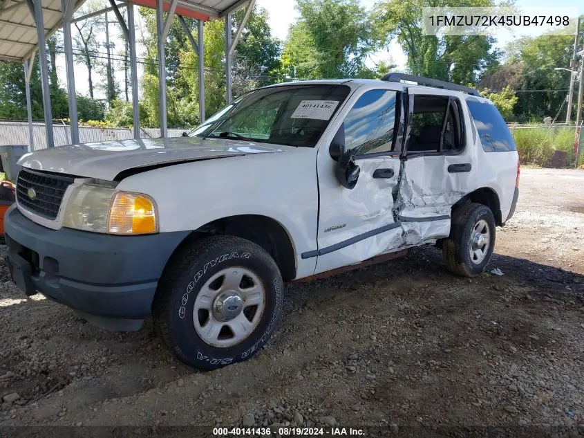 2005 Ford Explorer Xls/Xls Sport VIN: 1FMZU72K45UB47498 Lot: 40141436