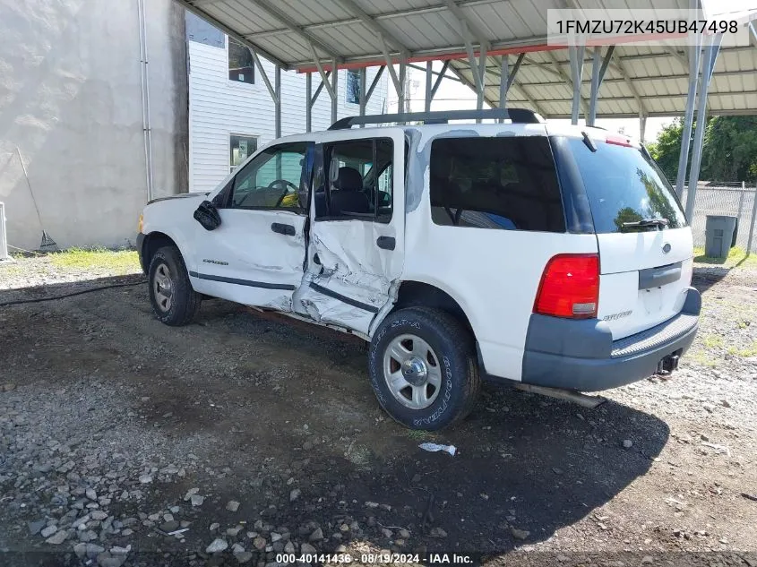 2005 Ford Explorer Xls/Xls Sport VIN: 1FMZU72K45UB47498 Lot: 40141436