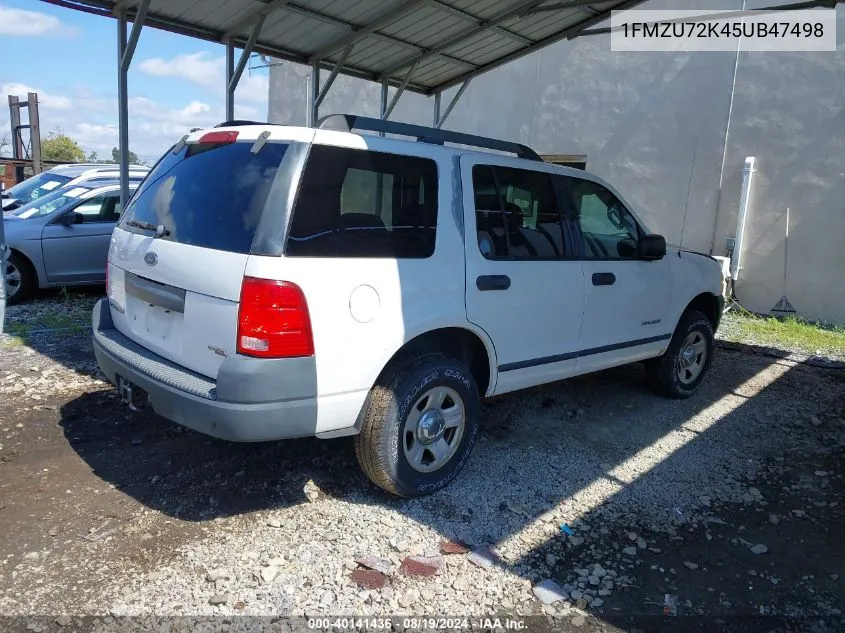 2005 Ford Explorer Xls/Xls Sport VIN: 1FMZU72K45UB47498 Lot: 40141436