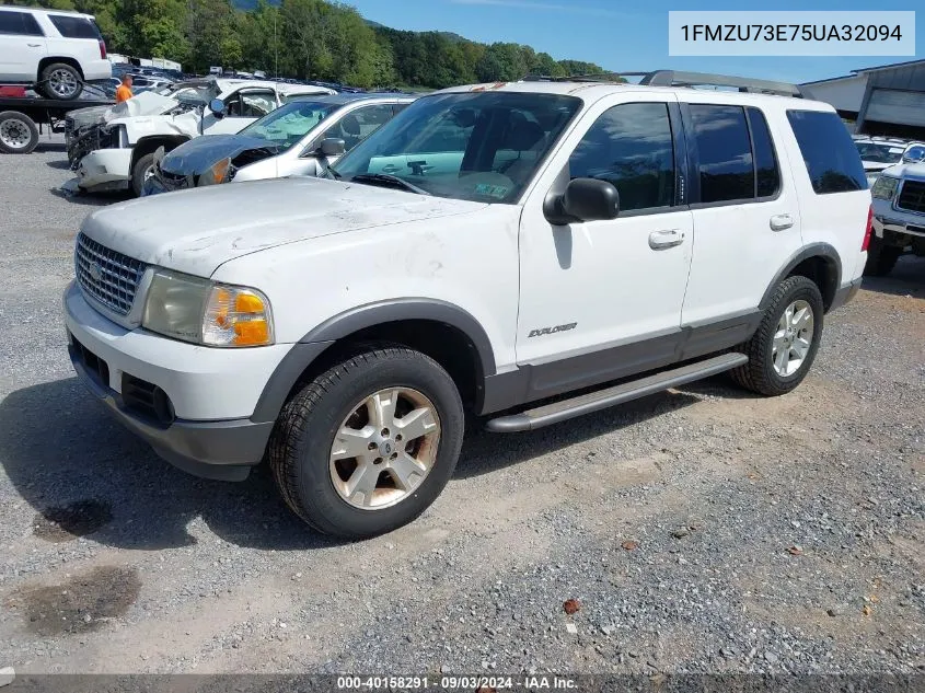 2005 Ford Explorer Xlt/Xlt Sport VIN: 1FMZU73E75UA32094 Lot: 40158291